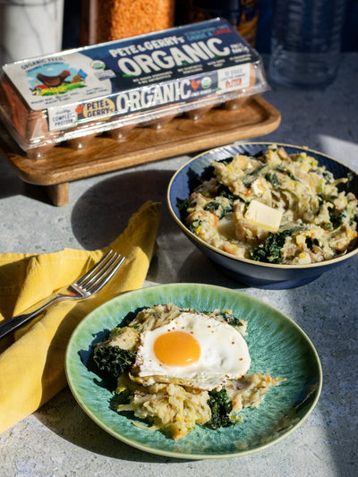 Colcannon with Fried Mustard Eggs