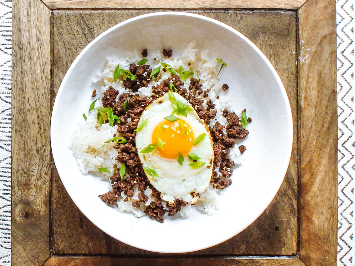 Sesame Ginger Beef and Rice Bowls